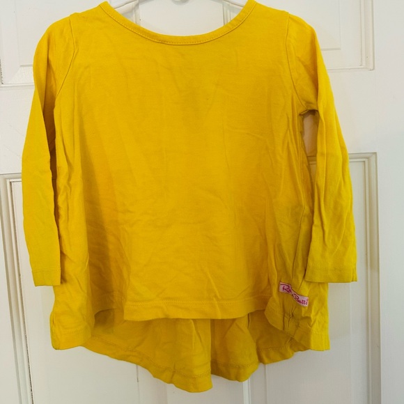 Ruffle Butts Bright Yellow Long Sleeve Top - Picture 1 of 5